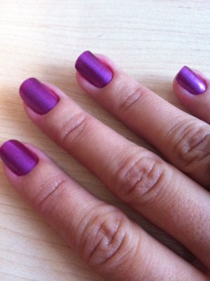 purple  nail varnish