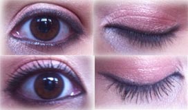 eyes with and without YSL Volume Effet Faux Cils mascara