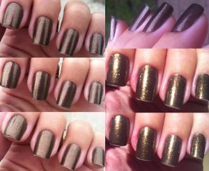 Anna Hickmann in Trend - metallic brown