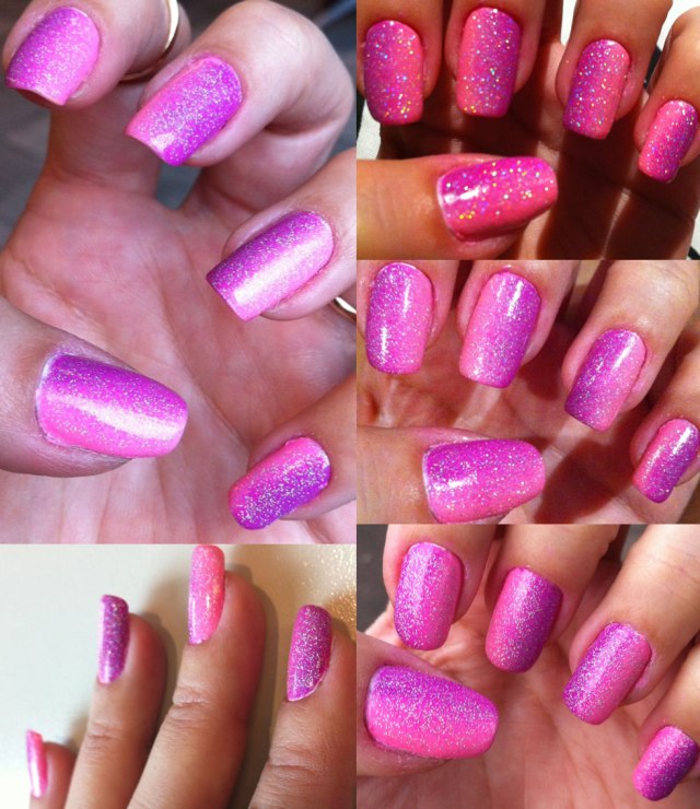 pink purple gradient nails - somanylovelythings