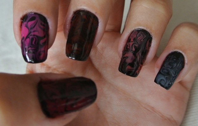 nail marbling - somanylovelythings
