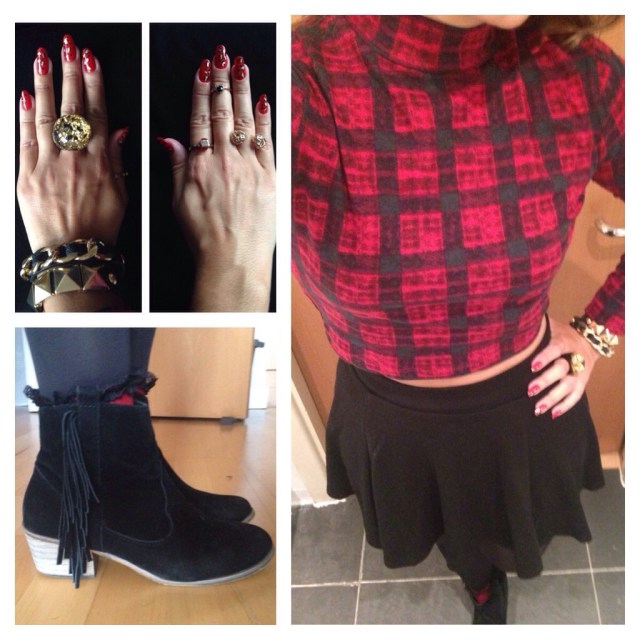 red tartan top - somanylovelythings