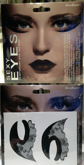 stargazer temporary eye tattoo lace and bows - somanylovelythings