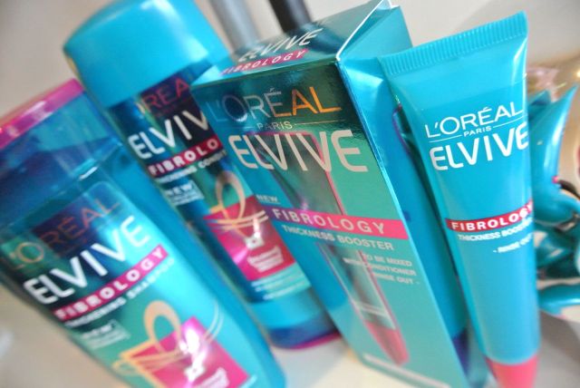 Elvive Fibrology shampoo conditioner booster