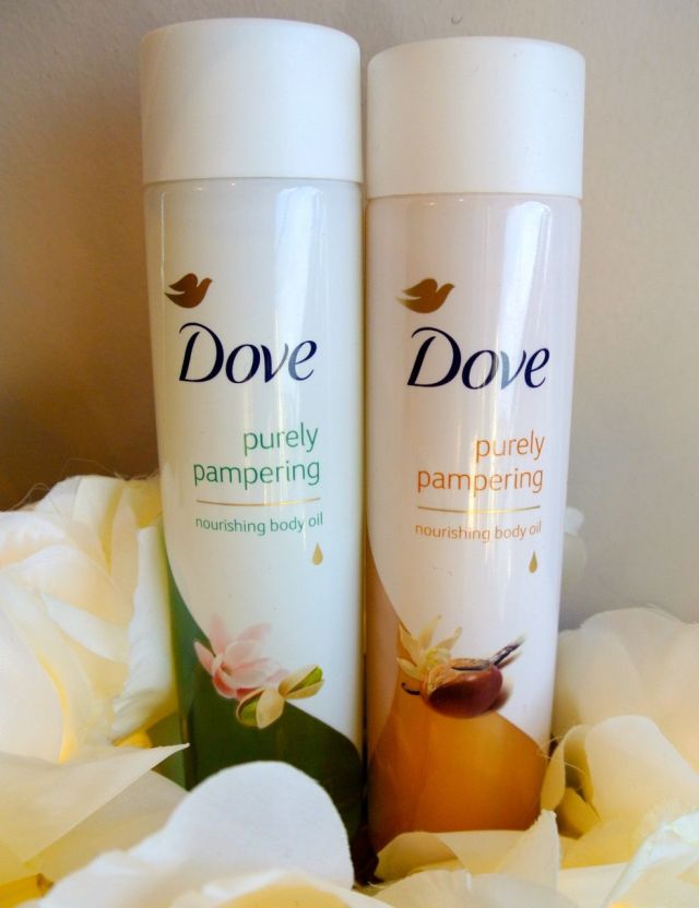 dove pure pampering nourishing body oil