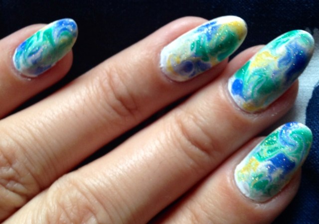 marble nails - somanylovelythings