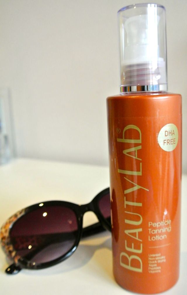 beautylab peptide tanning lotion dha free