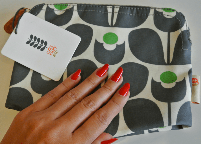 orla kiely cosmetic bag - wallflower print