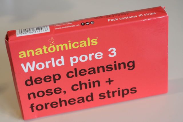 anatomicals world pore 3 deep cleansing nose chin + forehead strips 