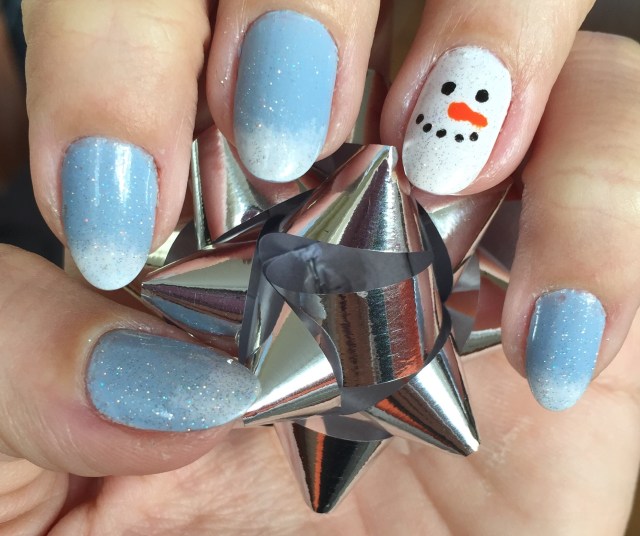 snowman nails somanylovelythings