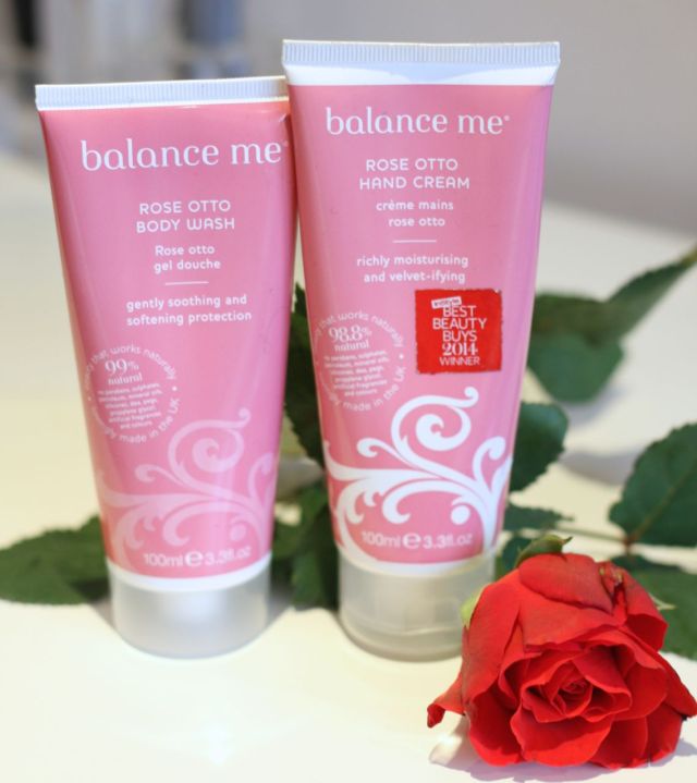Balance Me Rose Otto Hand Cream and Body Wash