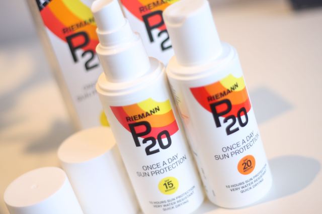 Riemann P20 sun protector FPS 15 and 20 spray and lotion