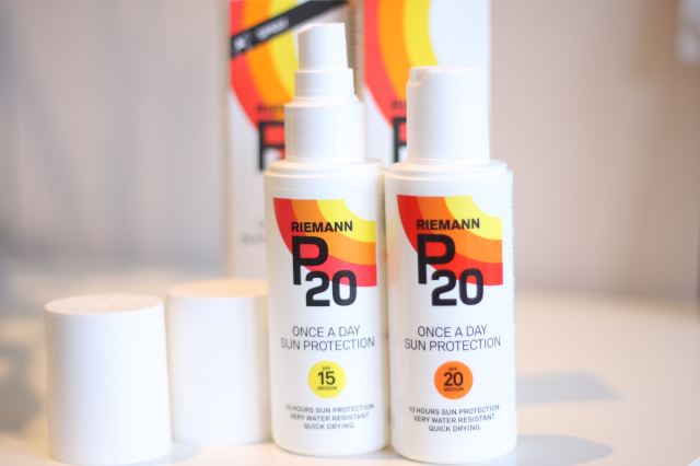 Riemann P20 sun protector FPS 15 and 20 spray and lotion