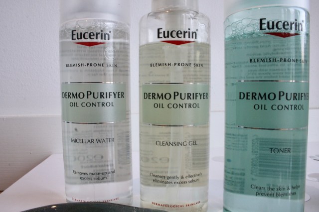 Eucerin DermoPurifyer Micellar Water, Cleansing Gel and Toner