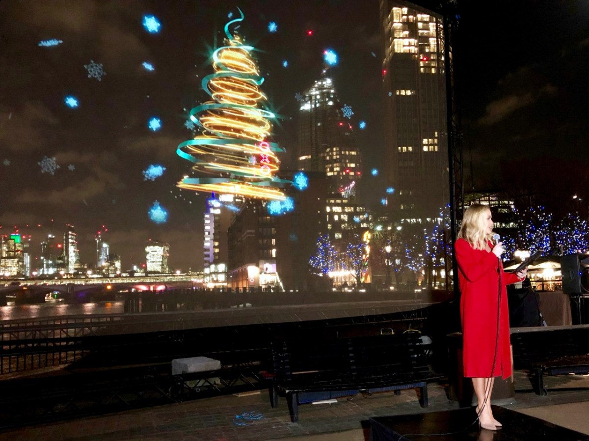 Amanda Holden at the npower Light Sky for MacMillan Cancer Support